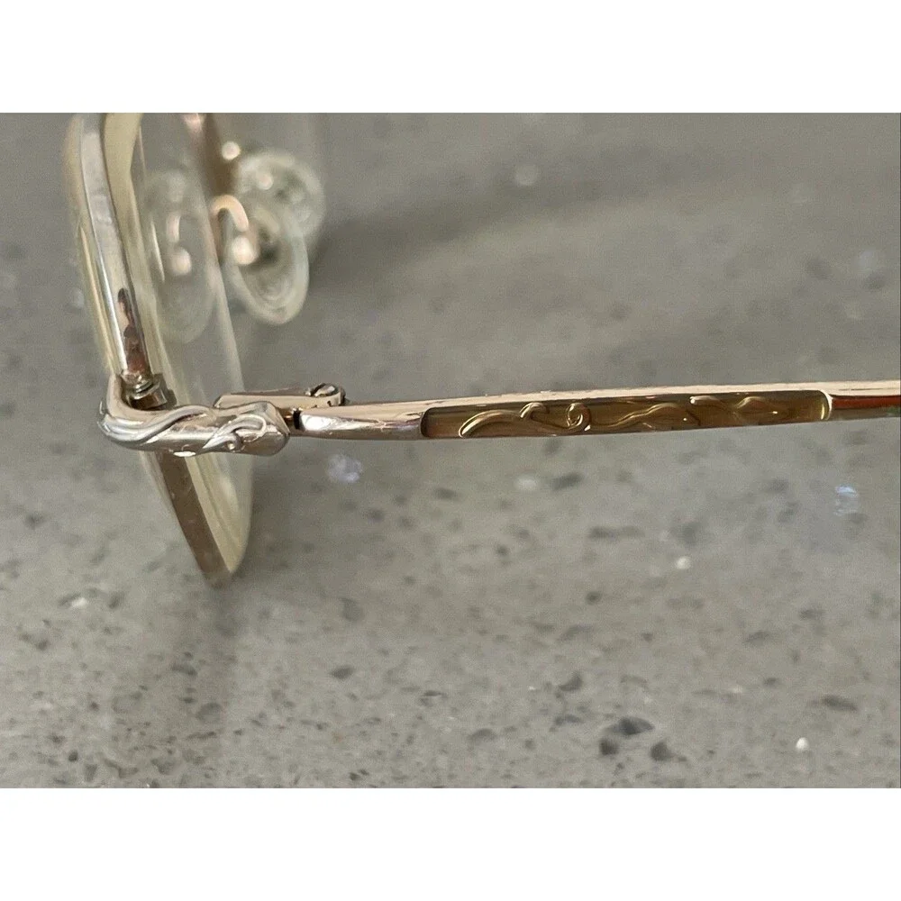 Laura Ashley Eyeglasses Frames ONLY Sally Harvest 50-18-130 Gold full rim vtg